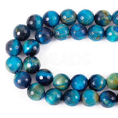 1 Strand Natural Tiger Eye Beads Strands G-TA0002-71-1
