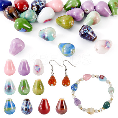 20Pcs Handmade Porcelain Beads PORC-TA0001-24-1
