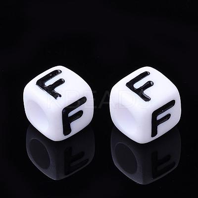 Letter Acrylic Beads PL37C9129-F-1