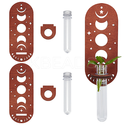 Wood Plant Holder AJEW-MA0001-05A-1
