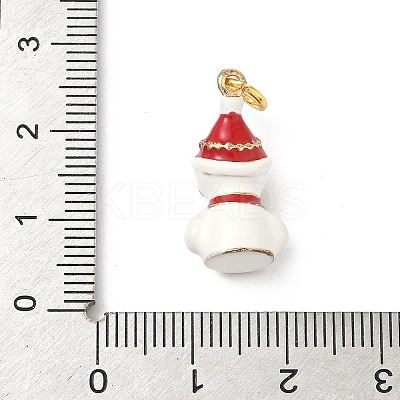 Brass Enamel Pendants KK-H5223-04A-G-1