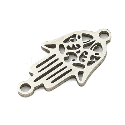 Non-Tarnish 201 Stainless Steel Hollow Connector Charms STAS-M015-16P-1
