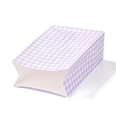 Rectangle with Tartan Pattern Paper Bags LS-CARB-Z001-01A-1