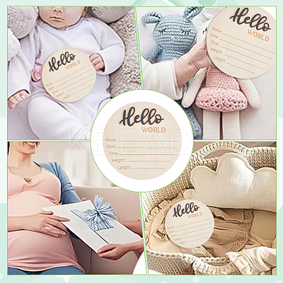Wooden Baby Photo Props WOOD-WH0002-56B-1