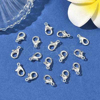 Zinc Alloy Lobster Claw Clasps X-PALLOY-R042-301-S-NF-1