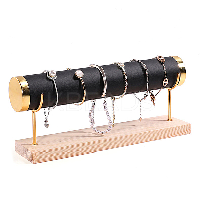 PU Leather T Bar Bracelet Display Rack PW-WG82072-03-1