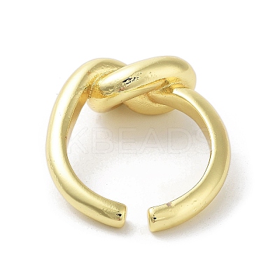 Brass Open Cuff Rings for Women RJEW-A035-05G-1