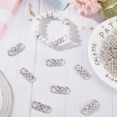 50Pcs Tibetan Style Alloy Connector Charms TIBE-SC0004-57-1