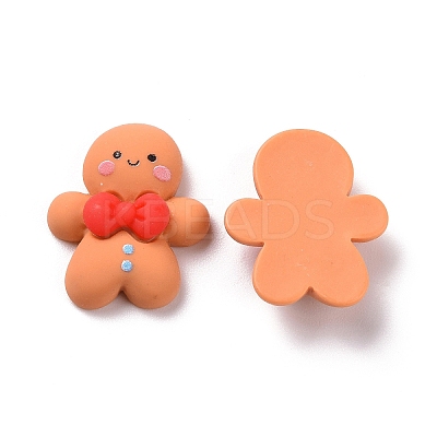 Christmas Theme Opaque Resin Cabochons X-CRES-M013-03-1
