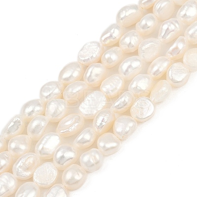 Natural Cultured Freshwater Pearl Beads Strands PEAR-P064-20H-05A-1