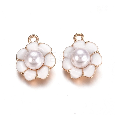 Light Gold Plated Alloy Enamel Pendants LS-PALLOY-TAC0009-67-1