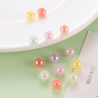 AB Colour Imitation Jelly Acrylic Beads MACR-S823-8mm-1