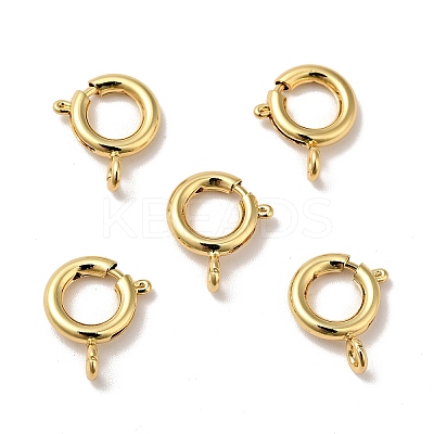 Brass Spring Ring Clasps KK-J301-17G-1