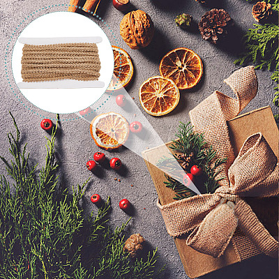 10M Braided Burlap Ribbon OCOR-GO0001-16E-1