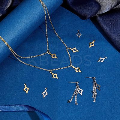 201 Stainless Steel Laser Cut Pendants STAS-UN0013-47-1