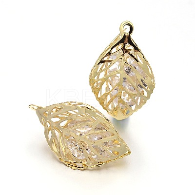 Leaf Iron Pendants RB-P009-25G-1