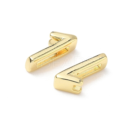 Brass Slide Charms KK-L253-15G-01-1
