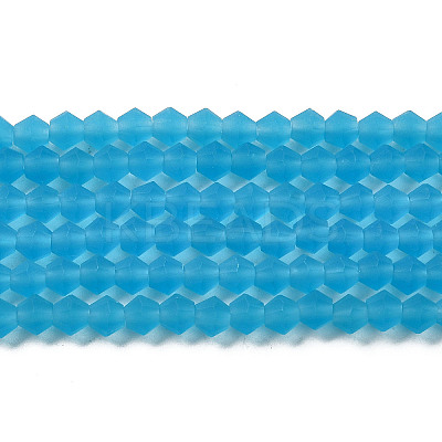 Imitate Austrian Crystal Frosted Glass Beads Strands EGLA-A039-T6mm-MD19-1