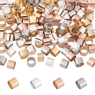 120Pcs 4 Colors 304 Stainless Steel Beads STAS-PH0005-74-1