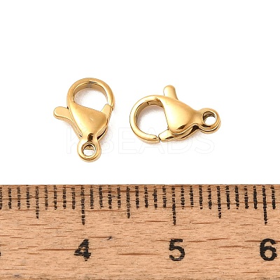 Ion Plating(IP) 304 Stainless Steel Lobster Claw Clasps LS-X-STAS-AB10-G-01-1