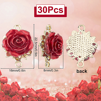 Valentine's Day Rack Plating Alloy Links Connectors KY-SC0001-59-1