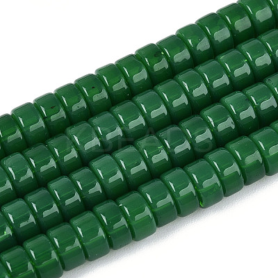 Imitation Jade Glass Beads Strands GLAA-N027-3x6mm-02-1