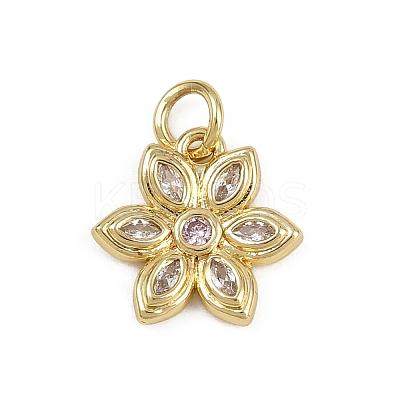 Brass Micro Pave Cubic Zirconia Pendants LS-KK-D409-46B-G-1