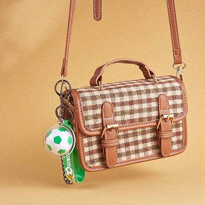 Soccer Keychain Cool Soccer Ball Keychain with Inspirational Quotes Mini Soccer Balls Team Sports Football Keychains for Boys Soccer Party Favors Toys Decorations JX297A-1