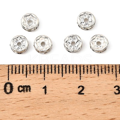 Brass Rhinestone Spacer Beads X-RB-A014-Z5mm-01S-1