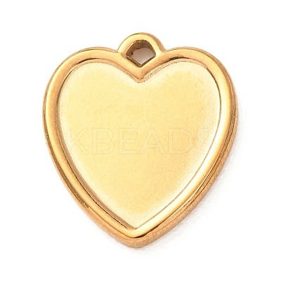 304 Stainless Steel Pendant Cabochon Settings LS-STAS-Z204-04G-13-1