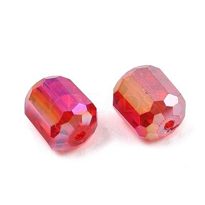 Electroplate Column Glass Beads EGLA-A043-02-AB18-1