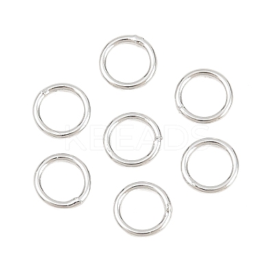 Brass Closed Jump Rings KK-D257-01P-04-1