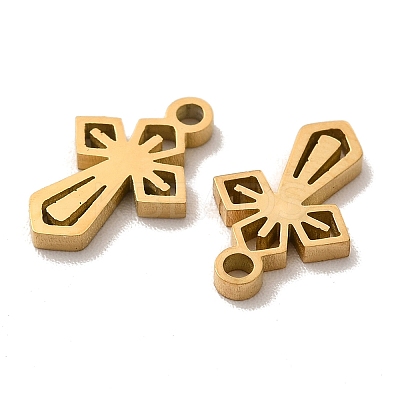 Ion Plating(IP) 304 Stainless Steel Charms STAS-F292-01G-1