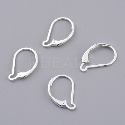 Brass Leverback Earring Findings KK-Z007-27S-1