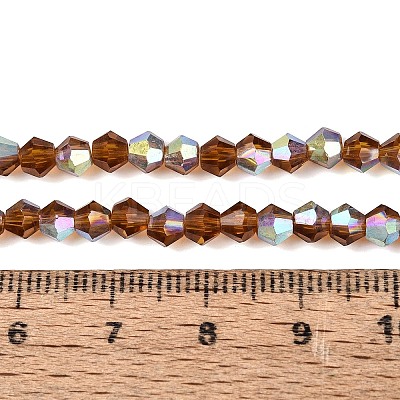 AB Color Plated Transparent Glass Beads Strands GLAA-G127-01-02Q-1