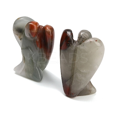 Natural African Bloodstone Gemstone Carved Angle Figurines GG-CBA8396-A05-1