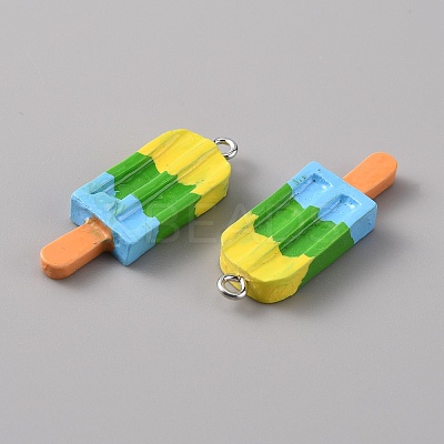 Three Color Opaque Resin Pendants LS-RESI-TAC0010-66E-1