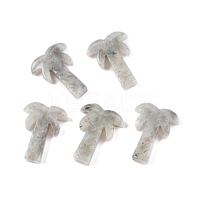 Natural Larvikite Coconut Tree Pendants G-N342-02G-1