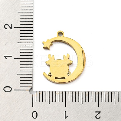 Ion Plating(IP) 316L Surgical Stainless Steel Pendants STAS-D090-23G-1
