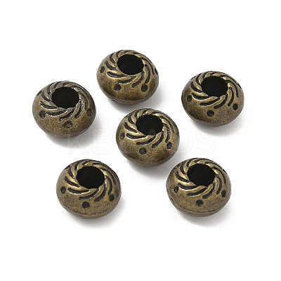Tibetan Style Alloy European Beads FIND-F012-02AB-1