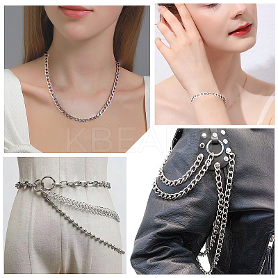 DIY Stainless Steel Figaro Chains Necklace/Bracelets Making Kits DIY-BBC0002-43-1