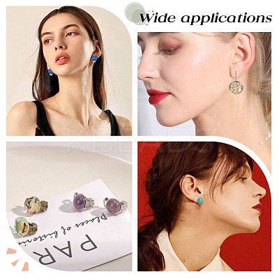36Pcs 9 Style 304 Stainless Steel Clip-on Earring Findings STAS-SC0003-70-1