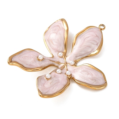 304 Stainless Steel Enamel Pendants STAS-K329-04G-1