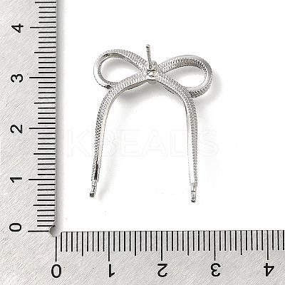 Brass Stud Earring Finding KK-U061-14B-P-1