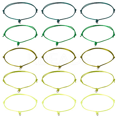 50Pcs 5 Colors Nylon Cord Bracelet Making BJEW-TA00671-1