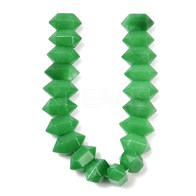 Dyed Natural Malaysia Jade Double Terminated Point Beads Strands G-T142-96-1