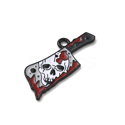 Halloween Alloy Enamel Pendants FIND-G099-01EB-02-1