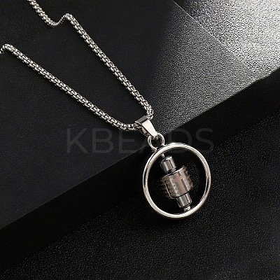 Zinc Alloy Pendant Necklaces NJEW-M211-14C-PB-1