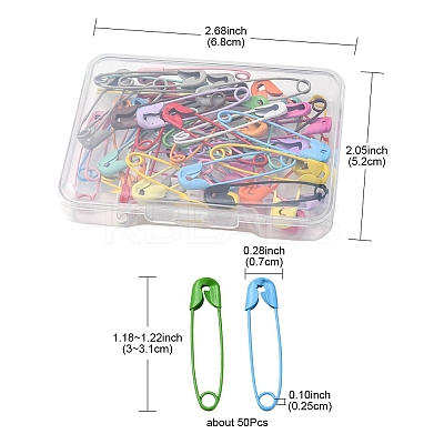 Spray Painted Iron Safety Pins IFIN-YW0001-54-1