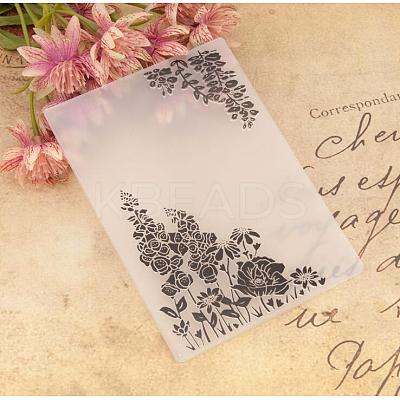 Plastic Fondant Stencil DIY-WH0221-05U-1